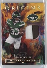 2022 Panini Origins Future Fabrics Gold 21/25 Michael Carter #MCA 1q2