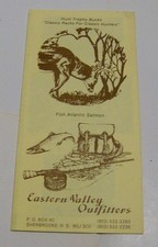 vintage 1980s NOVA SCOTIA tourist brochure EASTERN VALLEY OUTFITTERS hunting OLD
