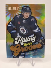 2025-26 Upper Deck Allure #HTG-8 Cole Perfetti Hitting Their Groove Orange