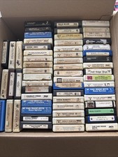 Lot Of 60 Vintage 8 Track Tapes Willie, Waylon, Dolly, Elvis UNTESTED 1