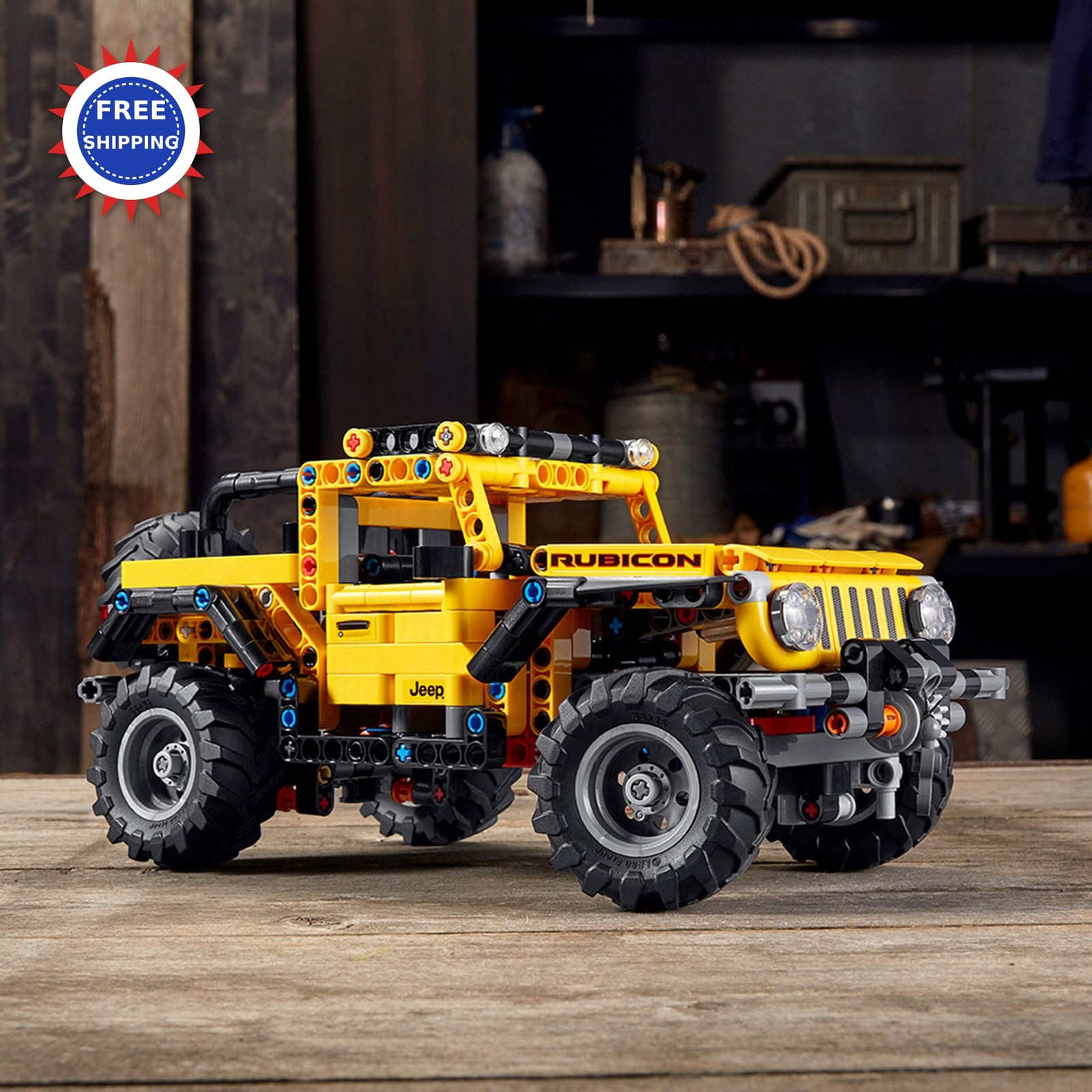 Technic Jeep Wrangler 4x4 Toy Car Model Building Kit 42122 LEGO Terrain Roader thumbnail 8