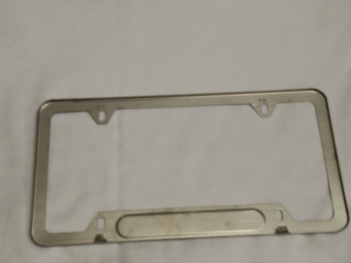 2x B-M-W Logo Chrome 4-Hole Stainless Steel License Plate Frame Holder Style 1 - Picture 15 of 16