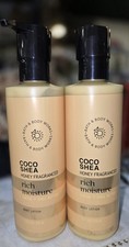Bath  Body Works LOT of 2 COCO SHEA Honey Fragranced Rich Moisture Lotion Cream