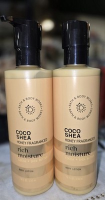 Bath & Body Works LOT of 2 COCO SHEA Honey Fragranced Rich Moisture Lotion Cream