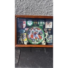 Joe Namath New York Jets Super Bowl III Memorabilia Shadow Box Display Case