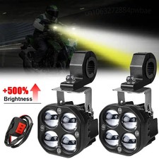 Auxiliary Motorcycle LED Spotlight Lens Headlight Fog Light 200W Car Trucks SUV