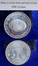 1975 World Trade International Argent Una Plata Ein Globe 1 Oz 999 Silver Round 95.00 per troy oz