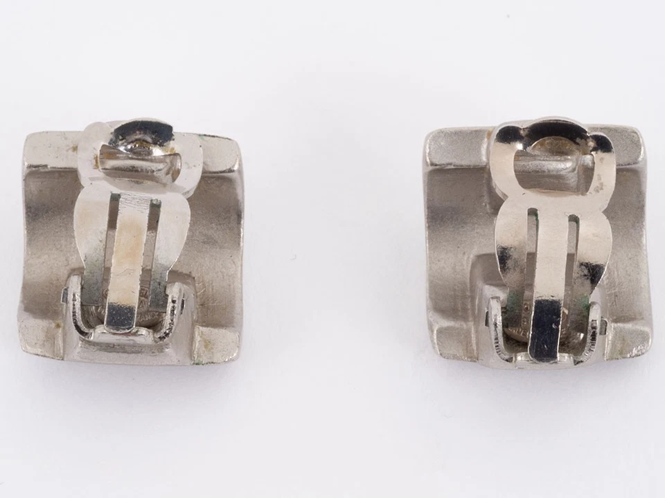 Auténticos Pendientes de Aro CHANEL Shell Coco 99A Accesorios De Colección Rosa Shell Plata Foto 2 de 4