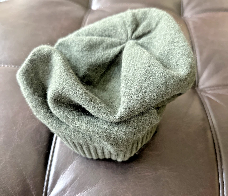 Gorro tejido Minnie Rose adulto unisex mezcla de cachemir verde militar talla única Scully Foto 2 de 4