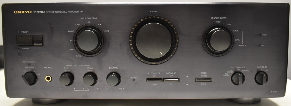 ONKYO Integra Intergrated Stereo Amplifier A-809 | eBay