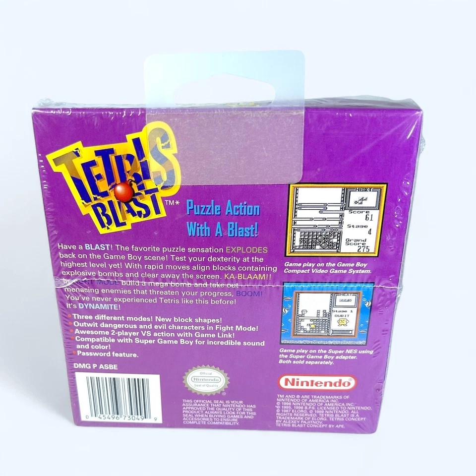 New Tetris Blast Nintendo Game Boy (1996) Brand New & Sealed Boxed - Image 2 of 4