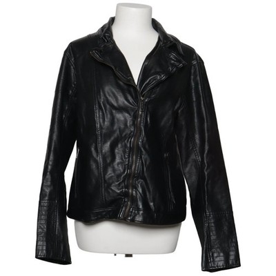 Hollister, Bikerjacke, Damen, Größe: XL, Schwarz, Polyurethan/Viskose #DLu