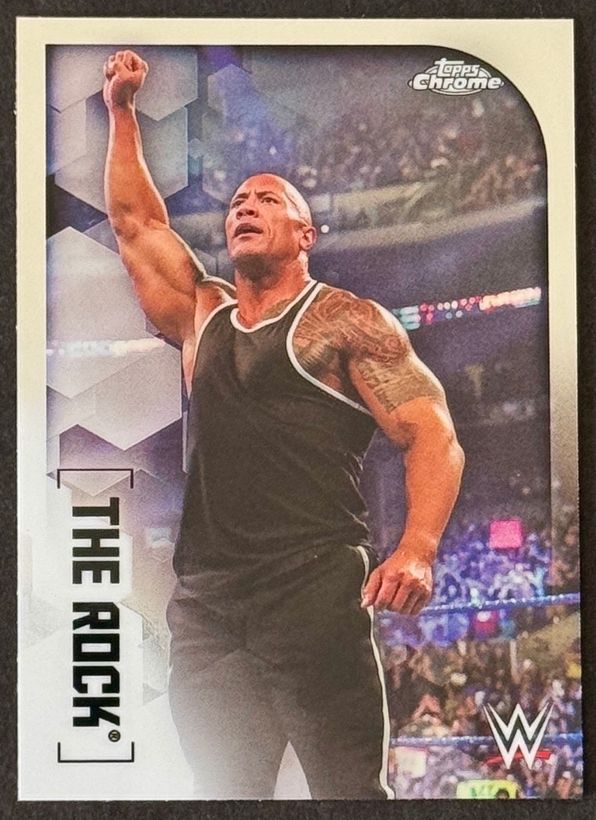 THE ROCK DWAYNE JOHNSON 2020 Topps Chrome WWE #64 *Free Shipping*
