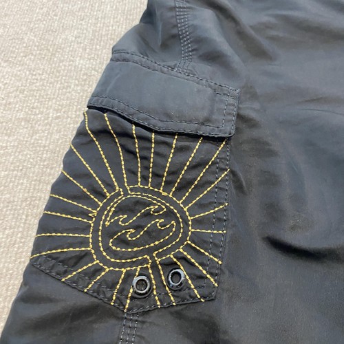 VTG Billabong Shorts Mens 32 Black Andy Irons Boardshorts Surf Swim Y2K 90s Logo - Picture 3 of 9