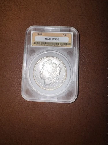 1882 $1 Morgan Silver Dollar - Amazing condition, officially graded MS66