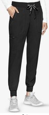 MedCouture Women's Black Scrub Pants  Joggers w/Pockets  Drawstring  NWT  Small