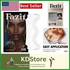 Silver Glitter Makeup Patches 6 Pack - Face Speckles, Waterproof, Easy Applic...