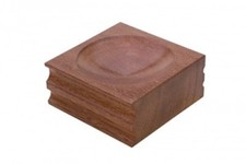 Large 6 Inch Wood Dapping Block With Two Depessions And 4 U Channels