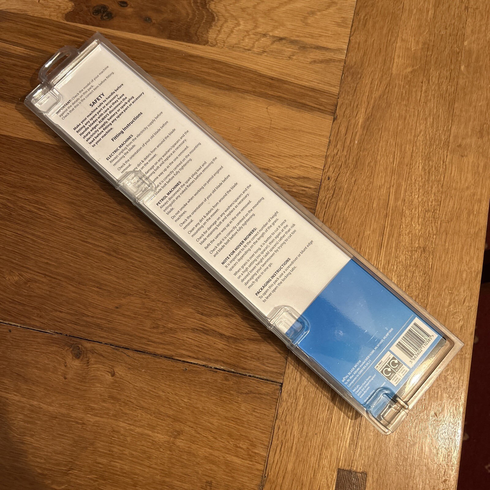 Blade for MAC ALLISTER Lawn Mower 38cm MEB1638K MLM1600 MLMP1600