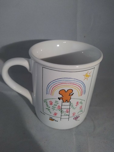 Vintage Hallmark Mug Cup Have A Rainbow Day Koala Bear 1980's Ceramic Japan 8 oz - Picture 2 of 4
