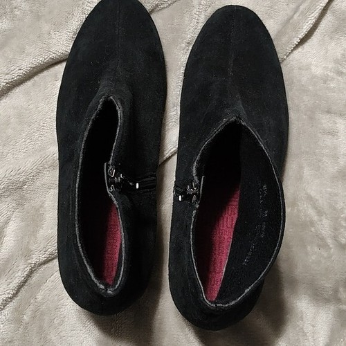 Munro Sueded Ankle Boots Black size 8.5 - Picture 5 of 10