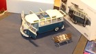 E336 Schuco 1961 Volkswagen T1b Samba Wintersport 1:18 Blue White