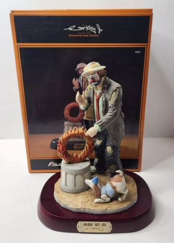 Emmett Kelly Jr. Signature Collection - 9804 - Ready Set Go - Bisque Porcelain - Picture 1 of 16