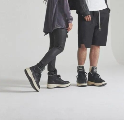 Size 13 - Converse Rick Owens x DRKSHDW TURBOWPN Mid Black