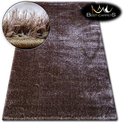 FLAUSCHIGE & WEICHE FLÄCHENTEPPICHE SHAGGY ''VERONA'' Braun Polyester HQ Teppiche Nice In Touch
