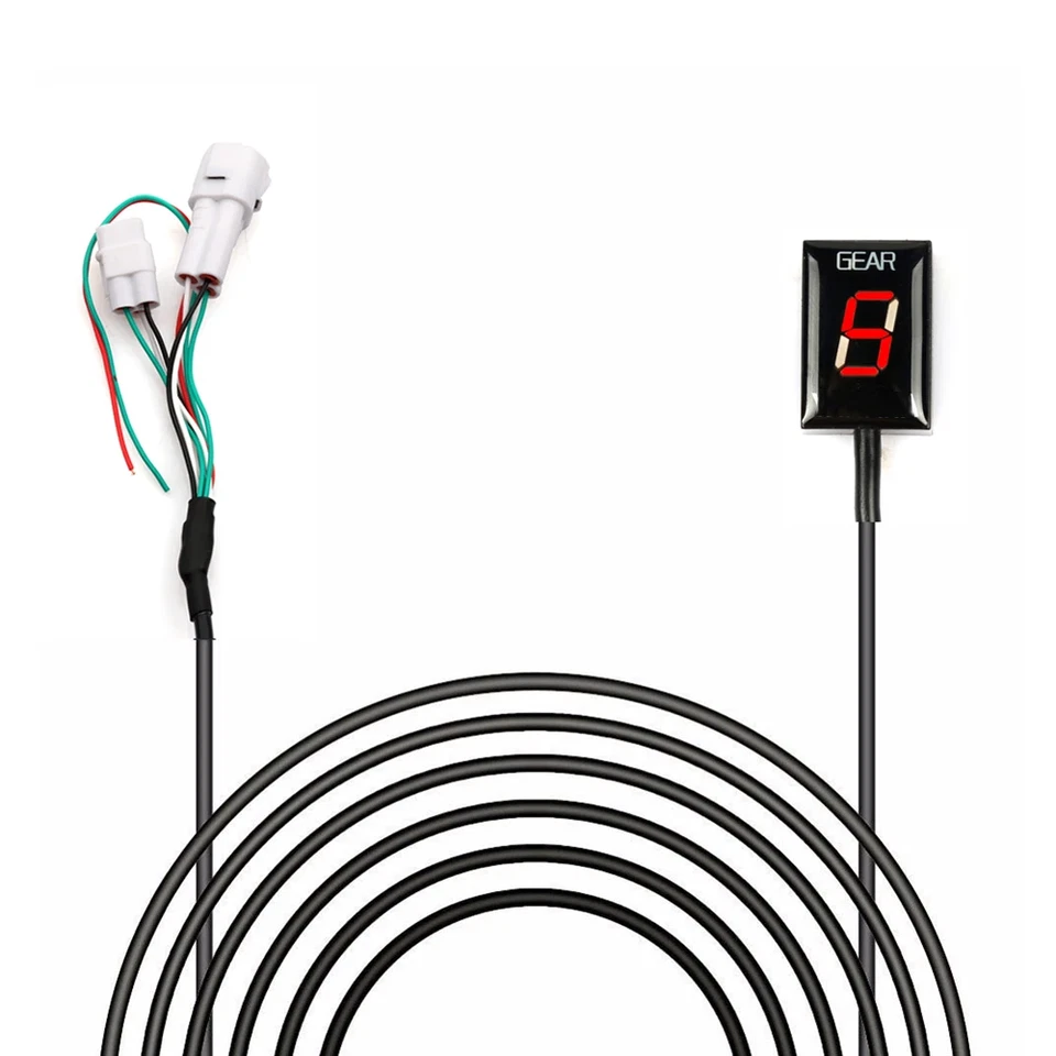 For Yamaha FZ6 2004-2012 FZ6R 2009-2016 Motorcycle 1-6 Gear Indicator Red LED — 第 2/4 张图片