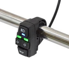 Motorcycle Handlebar ON OFF Switch Button Headlight Horn Turn Signal Light 7/8in