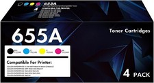 655A Toner Cartridge 4Pck FOR HP 655A CF450A CF451/2/3A  Color Enterprise M652n