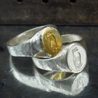 Omer 925 Silver Owl Coin Men's Signet Ring Wisdom Ring Turkish Artisan Jewelry