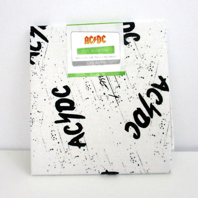 AC/DC Sketch Logo Fat Quarter 18