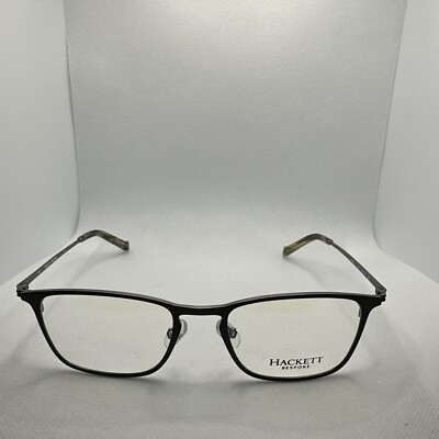 Hackett Bespoke Heb223 911 52/19 140 Men s Black Eyeglass Frames Q59