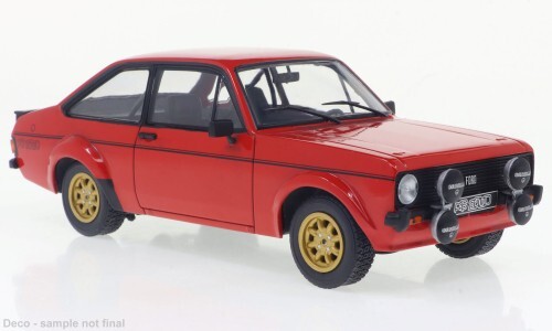 Ford Escort MK II RS 2000 1977 voiture miniature rouge 1/24 souvenirs d'époque