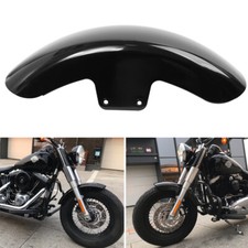 Guardabarros delantero corto para Harley Softail Slim FLS 2012-2017 negro brillante