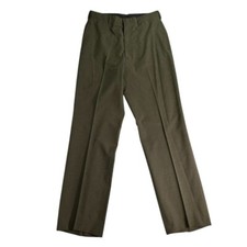 Vintage Military Trousers 1986 Tropical Green Wool Pants Uniform Slacks Mens 31R