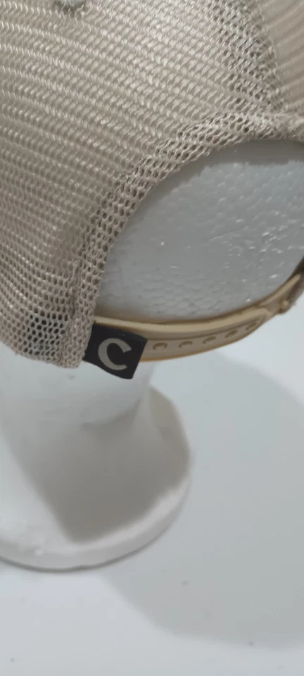 Clemson Tigers Top of The World Snapback Trucker Hat Cap Adult Pink & Beige Mesh - Image 3 of 4