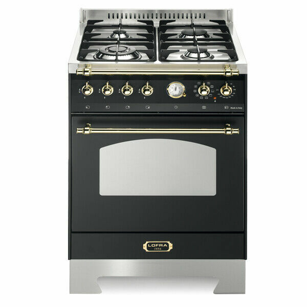 Lofra RNM66MFT/CI Cucina Multifunzione con Forno Elettrico e 4 Bruciatori a  Gas - Nera Opaca | Acquisti Online su eBay