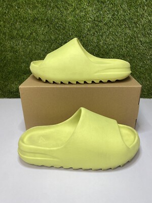 adidas Yeezy Slide Green Glow Restock Pair Size 8 Mens Slides 2022 HQ6447