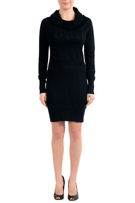 John Galliano Women's Black 100% Wool Knitted Long Sleeve Dress US XS IT 38 | eBay John Galliano Women's Black 100% Wool Knitted Long Sleeve Dress US XS IT 38 | eBay
