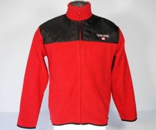 Ecko Unltd Red Black Zip Front Fleece Jacket Boys Large L 14 16 NWT 54