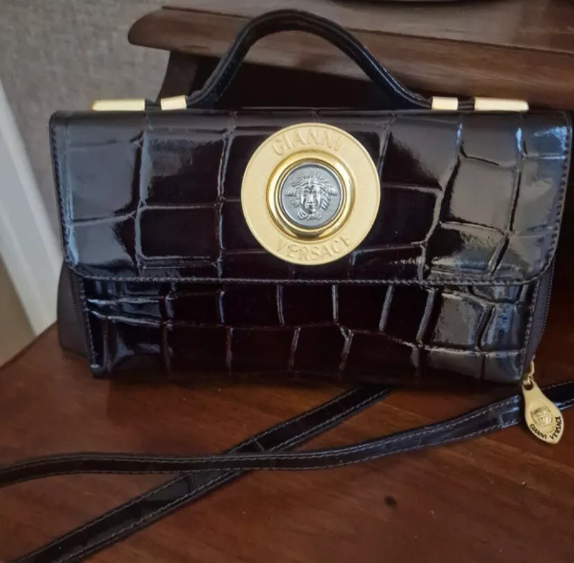 gianni versace Purse Bag Brown Rare eBay