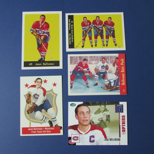 JEAN BELIVEAU ( 5 DIFF ) PARKHURST MISSING LINK 1994 1995 CANADIENS 1960