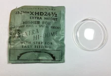 XHD 24 1/2 EXTRA HIGH DOME ROUND PLASTIC WATCH CRYSTAL 28.2mm
