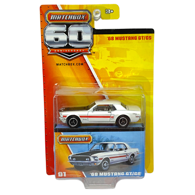 Matchbox 60th Anniversary '68 Mustang GT CS 1:64 Diecast | eBay