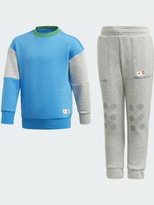 adidas X Classic Lego Kinder Jogger Set Sweatshirt + Pants Sweatsuit Youth XL