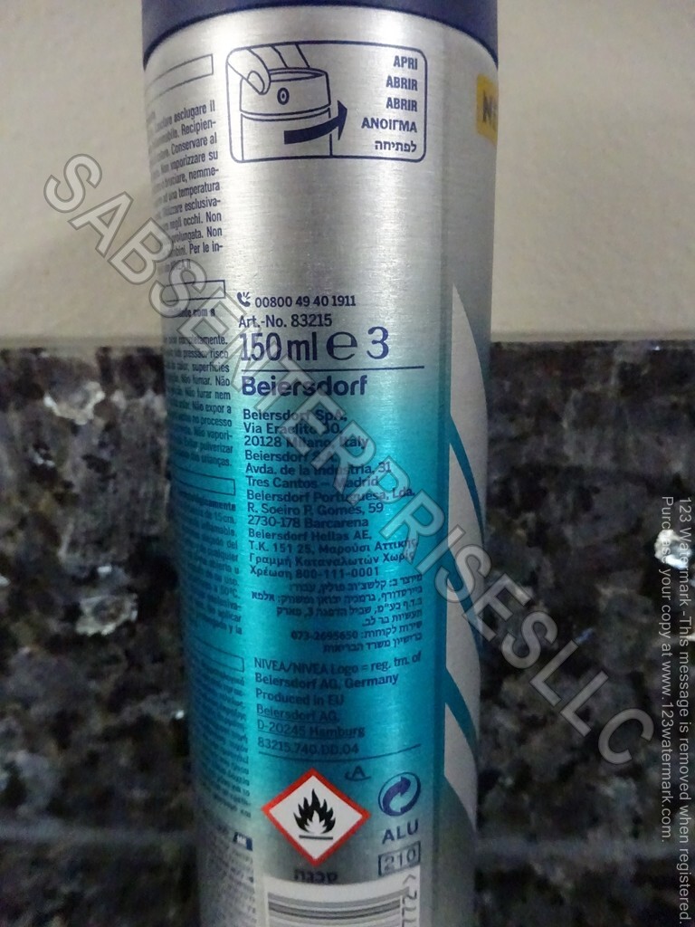 6 Nivea Men COOL KICK FRESH 48hr Antiperspirant Deodorant Body Spray 150ml