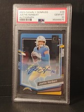 2023 Panini Clearly Donruss - Autographs #29 Justin Herbert /25 (AU) GEM! PSA 10